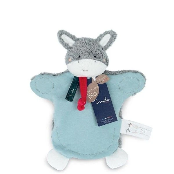 Doudou Plat Marionnette Ane 25 Cm Maïlou Tradition® Coton Bio - Doudou Bio Fait En France 1 Doudou Plat Marionnette Ane 25 Cm Maïlou Tradition® Coton Bio - Doudou Bio Fait En France
