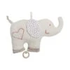 Doudou Plat Musical Coton Organic Bio Elephant 30 Cm - Doudou Bio Naturel Efie
