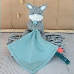 Doudou Plat & Pantin Âne Peluche 15 Cm Maïlou Tradition® Coton Bio - Doudou Bio Français -Sigikid Promos Magasin doudou plat pantin ane peluche mailou tradition coton bio doudou bio fait en france 2