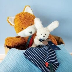 Doudou Plat & Pantin Lapin Peluche Maïlou Tradition® Coton Bio - Doudou Bio Français -Sigikid Promos Magasin doudou plat pantin lapin peluche mailou tradition coton bio doudou bio francais 3