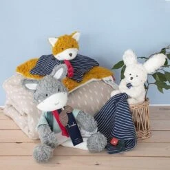 Doudou Plat & Pantin Lapin Peluche Maïlou Tradition® Coton Bio - Doudou Bio Français -Sigikid Promos Magasin doudou plat pantin lapin peluche mailou tradition coton bio doudou bio francais 4