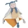 Doudou Plat Pollen L'abeille 25cm Coton Bio Doudou Et Compagnie® - Doudou Bio Français