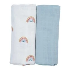 Duo De Langes Swaddle Arc-en-ciel Fabelab® Coton Bio GOTS - Lange Coton Bio