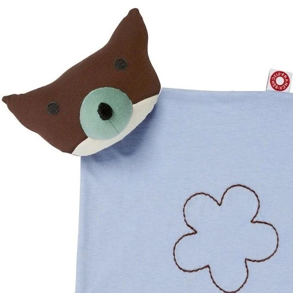 Franck & Fischer Doudou Plat Renard Bleu 'Philip'- Doudou Coton Bio Gots 2 Franck & Fischer Doudou Plat Renard Bleu 'Philip'- Doudou Coton Bio Gots – Image 2