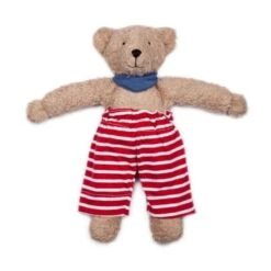 Grand Doudou Peluche Ours Brun 32cm Nanchen Natur® Coton & Laine Bio- Jouet Bio