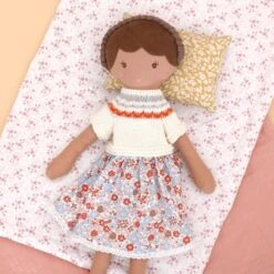 Grande Poupée Lin Robe De Mousseline Audrey 40 Cm Coton Bio Albetta® - Poupée Tissu Bio -Sigikid Promos Magasin grande poupee lin robe de mousseline audrey 40 cm coton bio albetta poupee tissu bio 2