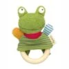 Hochet Anneau Bois Sigikid® Grenouille Green 15 Cm - Hochet Bois