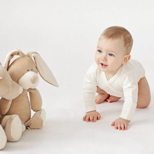 Hochet Bio & Anneau De Dentition Lapin Bunny Wooly Organic® Coton Bio 16.5 Cm - Hochet Bio GOTS 2 Hochet Bio & Anneau De Dentition Lapin Bunny Wooly Organic® Coton Bio 16.5 Cm - Hochet Bio GOTS – Image 2