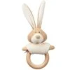 Hochet Bio & Anneau De Dentition Lapin Bunny Wooly Organic® Coton Bio 16.5 Cm - Hochet Bio GOTS