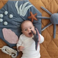 Doudou Hochet Etoile De Mer Fabelab® 20 Cm Coton Bio GOTS- Jouet Bio Scandinave -Sigikid Promos Magasin hochet etoile de mer fabelab 20 cm coton bio gots jouet bio scandinave 3