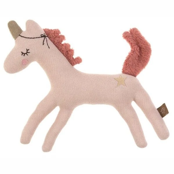 LÄSSIG Hochet Tricoté Avec Grelot More Magic Licorne Lässig® 24cm Coton Bio Lässig® - Doudous Et Hochets Bio 1 LÄSSIG Hochet Tricoté Avec Grelot More Magic Licorne Lässig® 24cm Coton Bio Lässig® - Doudous Et Hochets Bio