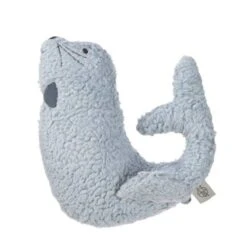 LÄSSIG Hochet Peluche Avec Grelot Phoque Lässig® 16cm Coton Bio Lässig® - Hochets Bio -Sigikid Promos Magasin hochet tricote avec grelot more magic phoque laessig 16cm coton bio laessig doudous et hochets bio 2