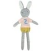 Lapin Peluche éponge De Coton Bio 2ème Anniversaire 44cm Albetta® - Peluche Bio