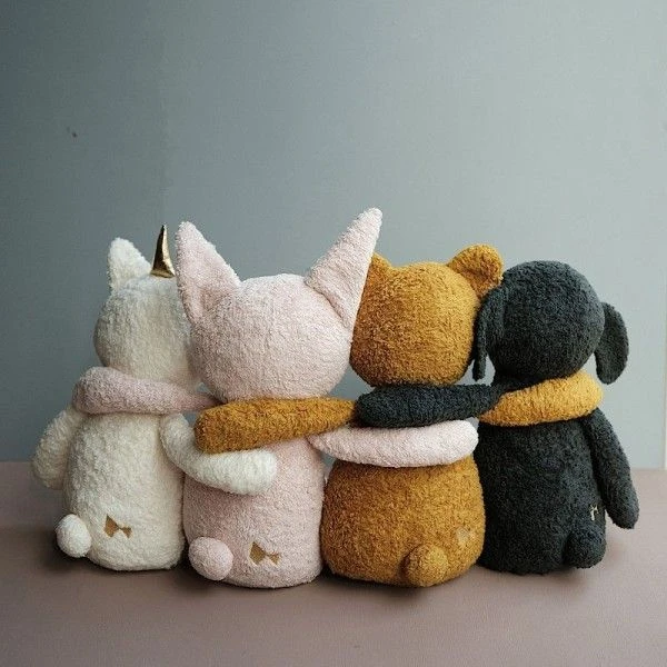 Peluche Big Buddy Ours Ocre Fabelab® 54cm Coton Bio GOTS -Ours Peluche Bio Tissu 5 Peluche Big Buddy Ours Ocre Fabelab® 54cm Coton Bio GOTS -Ours Peluche Bio Tissu – Image 5