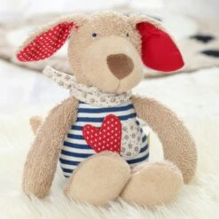 Peluche Bio Sigikid® Chien Marin Green 24 Cm En Coton 100% Bio 'Organic' - Doudou Bio -Sigikid Promos Magasin peluche bio sigikid chien marin green coton bio organic doudou 6