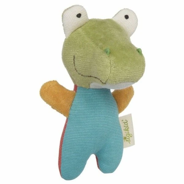 Peluche Hochet Sigikid® Crocodile Green 15 Cm - Peluche Bio 1 Peluche Hochet Sigikid® Crocodile Green 15 Cm - Peluche Bio