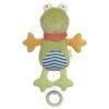 Peluche Musicale Bio Grenouille Rayé Green 26 Cm Sigikid® - Peluche Musicale Coton Bio