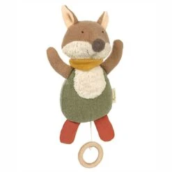 Peluche Musicale Renard 26 Cm Green Sigikid® - Peluche Musicale Coton Bio