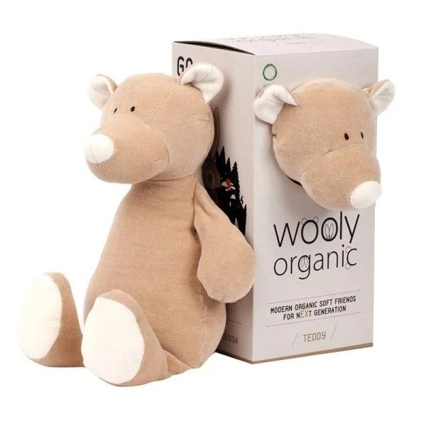 Peluche Ours Bio 'Teddy'Wooly Organic® Coton Bio Beige 29 Cm - Peluche Bio GOTS 1 Peluche Ours Bio 'Teddy'Wooly Organic® Coton Bio Beige 29 Cm - Peluche Bio GOTS