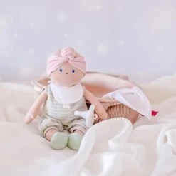 Poupée Bébé En Tissus Carry 25cm Set Couffin Tricoté Bonikka - Poupons -Sigikid Promos Magasin poupee bebe en tissus carry 25cm set couffin tricote bonikka poupons 3