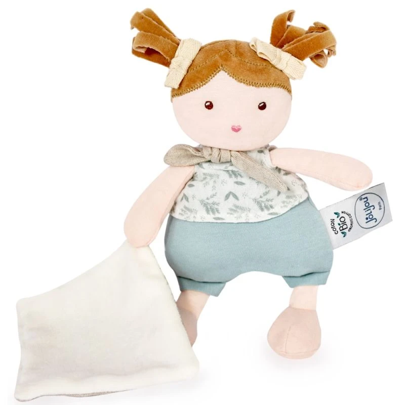 Poupée De Chiffon Joliflores Flore Et Son Doudou 22cm Coton Bio Jolijou® - Poupée Bio 1 Poupée De Chiffon Joliflores Flore Et Son Doudou 22cm Coton Bio Jolijou® - Poupée Bio