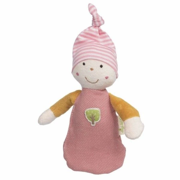 Poupée De Chiffon Lutin Rose Rayé 20 Cm Coton Bio Sigikid® - Doudou Bio 1 Poupée De Chiffon Lutin Rose Rayé 20 Cm Coton Bio Sigikid® - Doudou Bio