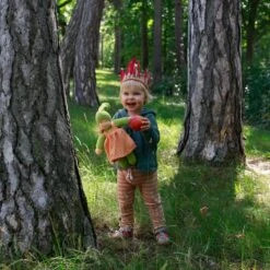 Poupée De Chiffon Nanchen® Natur Poupon Waldorf 36cm Coton Bio (Kba) Bleue Robe Orangé - Poupée Bio -Sigikid Promos Magasin poupee de chiffon nanchen natur poupon coton bio kba bleue robe orange poupee bio 3