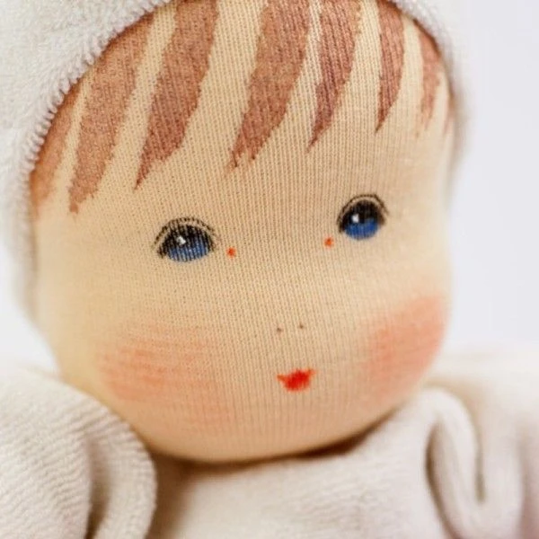 Poupée De Chiffon Nanchen® Natur Poupon Waldorf MOPS Coton Bio (Kba) Écrue & Rose 29 Cm - Poupée Bio 2 Poupée De Chiffon Nanchen® Natur Poupon Waldorf MOPS Coton Bio (Kba) Écrue & Rose 29 Cm - Poupée Bio – Image 2