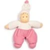 Poupée De Chiffon Nanchen® Natur Poupon Waldorf MOPS Coton Bio (Kba) Écrue & Rose 29 Cm - Poupée Bio