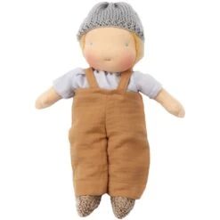 Poupée Garçon Waldorf Tio 28cmBlond Aux Yeux Bleus Coton Bio ChimpyToys® - Poupée Garçon Bio