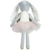 Poupée Lapine Danseuse Ange Tutu Rose Albetta® 28cm Coton Bio - Doudou Poupée