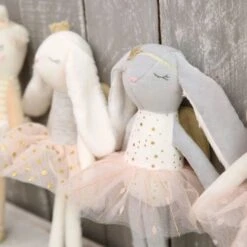 Poupée Lapine Danseuse Ange Tutu Rose Albetta® 28cm Coton Bio - Doudou Poupée -Sigikid Promos Magasin poupee lapine danseuse ange tutu rose albetta 28cm coton bio doudou poupee 2