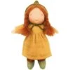 Poupée WaldorfMarie 28cm Rousse Aux Yeux Bruns Coton Bio ChimpyToys® - Véritable Poupée Waldorf
