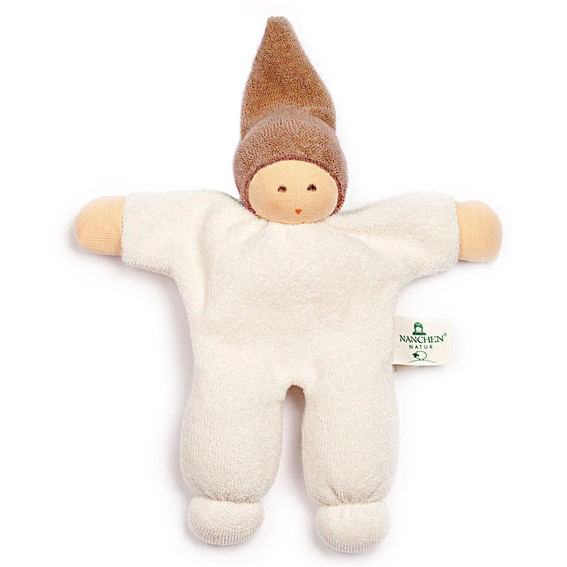 Poupon Waldorf 18cm Nanchen® Natur Nucki Coton Bio Eponge (Kba) Marron Ecru - Doudou Bio 1 Poupon Waldorf 18cm Nanchen® Natur Nucki Coton Bio Eponge (Kba) Marron Ecru - Doudou Bio