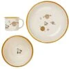 Set Vaisselle Enfant Acier Émaillé 3 Pièces Univers De Planètes Fabelab® - Vaisselle Enfant Métal