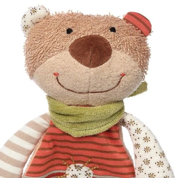 Doudou Plat Ours écolo Sigikid® 24cm Série Green - Doudou Coton Bio Kba 2 Doudou Plat Ours écolo Sigikid® 24cm Série Green - Doudou Coton Bio Kba – Image 2