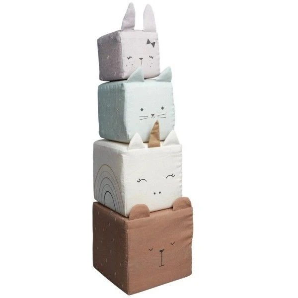 Cubes D'activité En Tissus Doux Animaux Fabelab® Coton Bio GOTS-Jouet Bio Scandinave 1 Cubes D'activité En Tissus Doux Animaux Fabelab® Coton Bio GOTS-Jouet Bio Scandinave